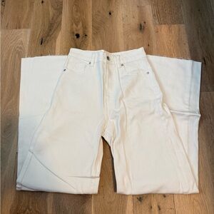 H&M White Wide Leg Pants